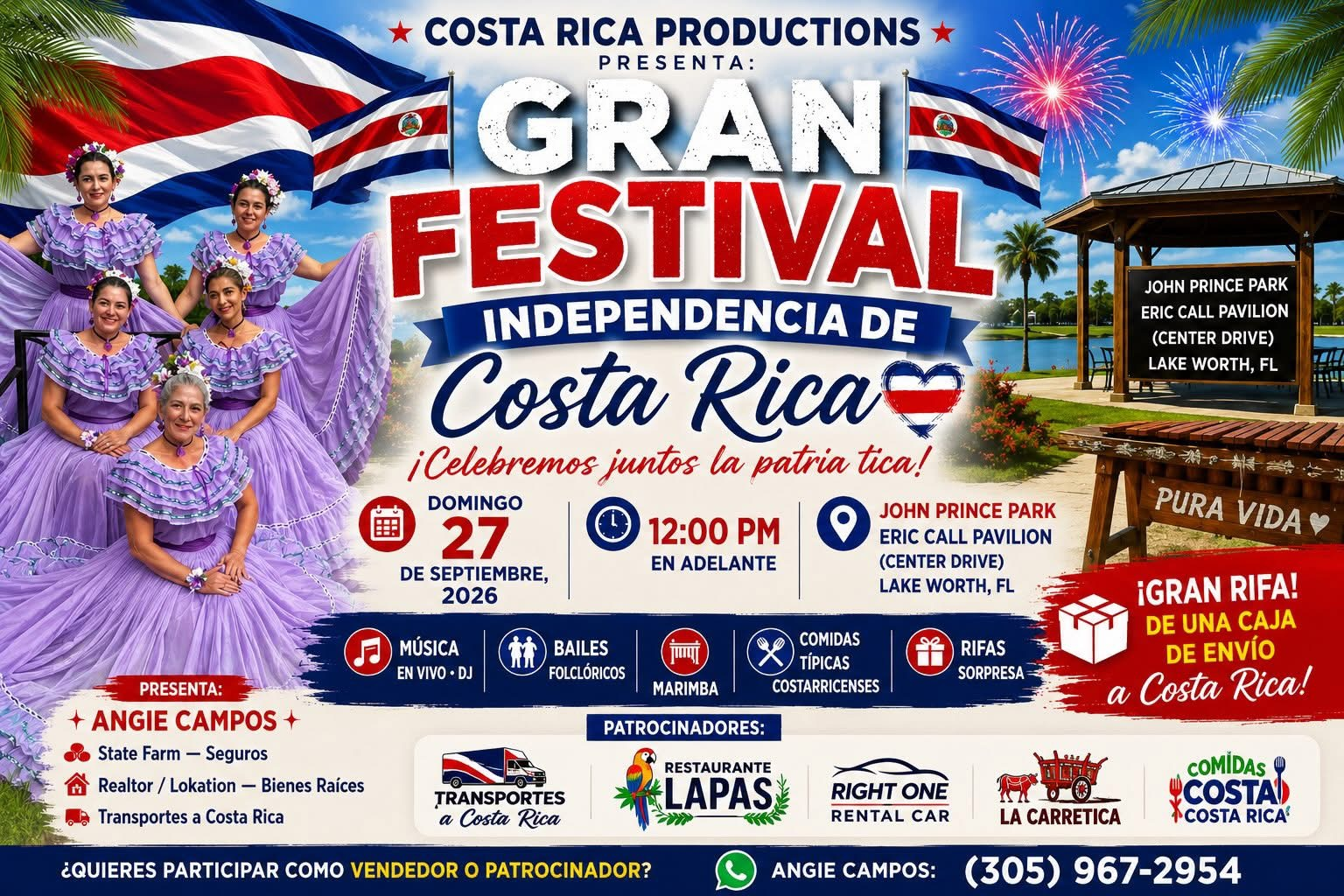 Flyer Gran Festival de Independencia, Lake Worth FL