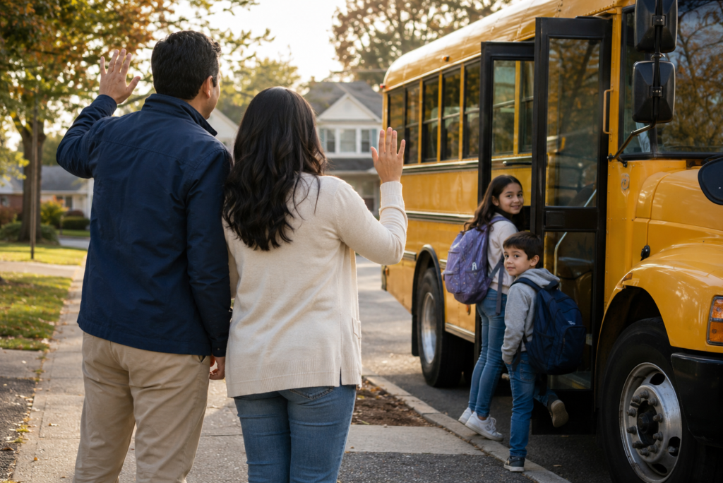 Hijos y familia en Estados Unidos: escuela, crianza y miedos comunes