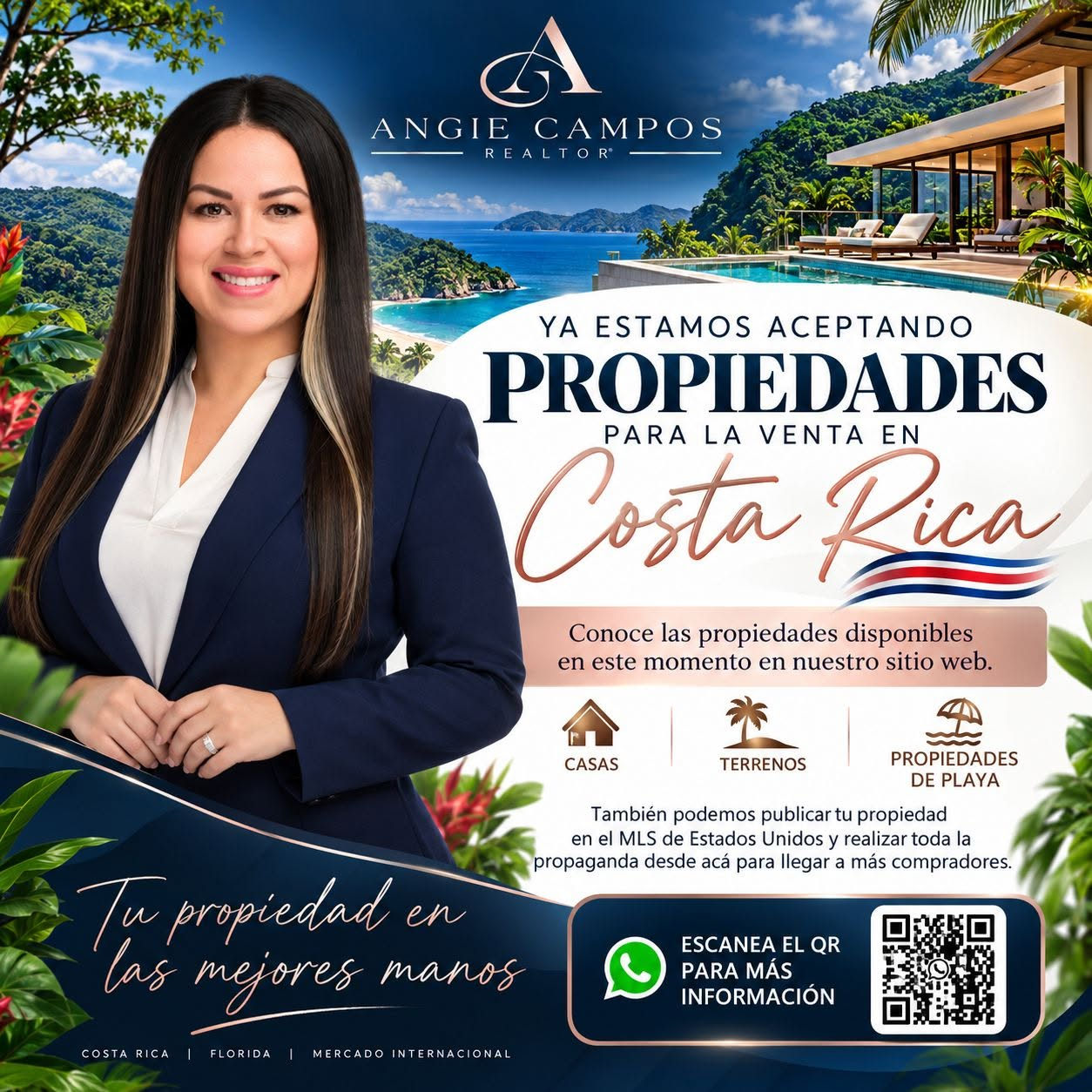 Angie Campos, Realtor: propiedades para la venta en Costa Rica